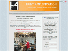 Tablet Screenshot of huntamps.com